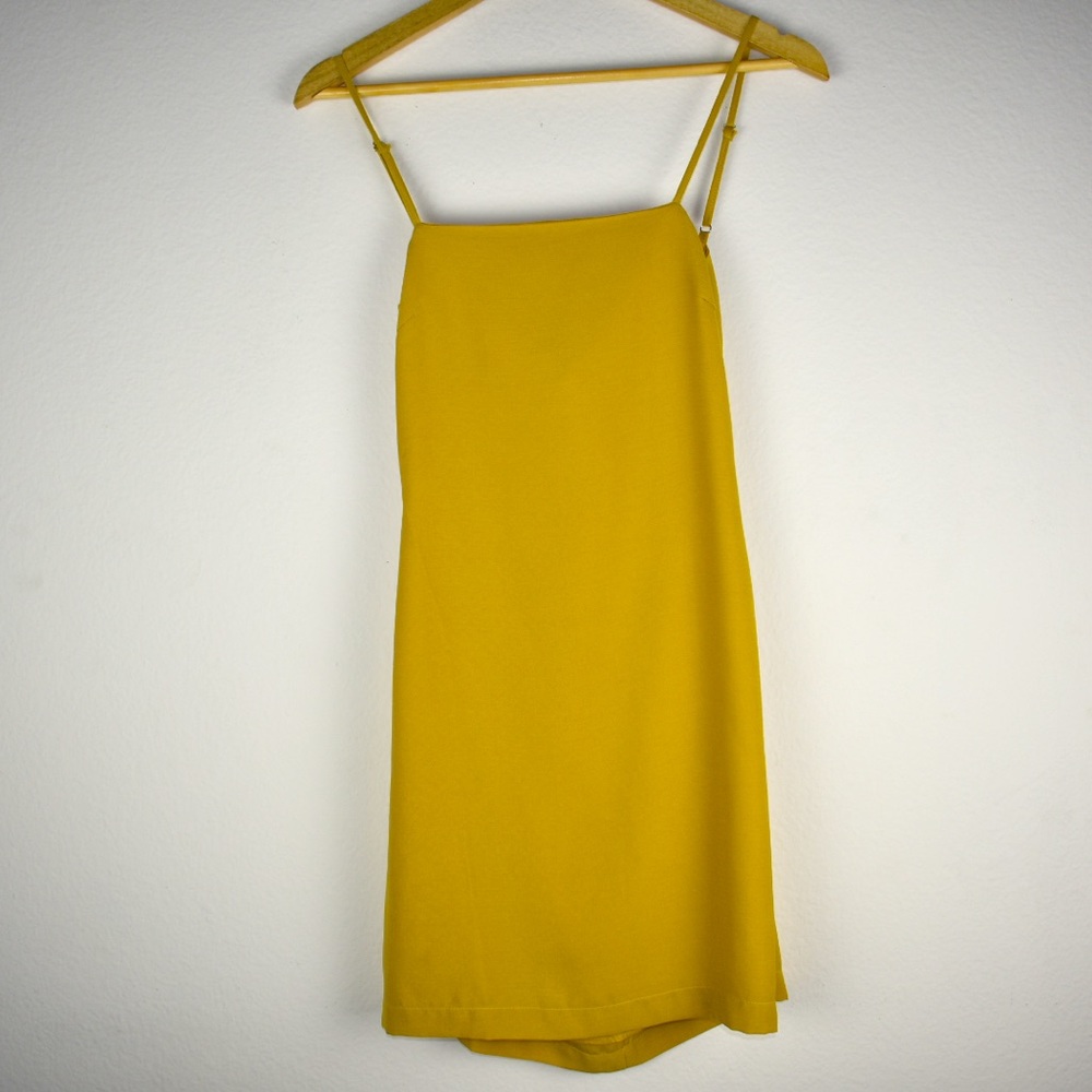 Lulus Mustard Yellow Mini Dress